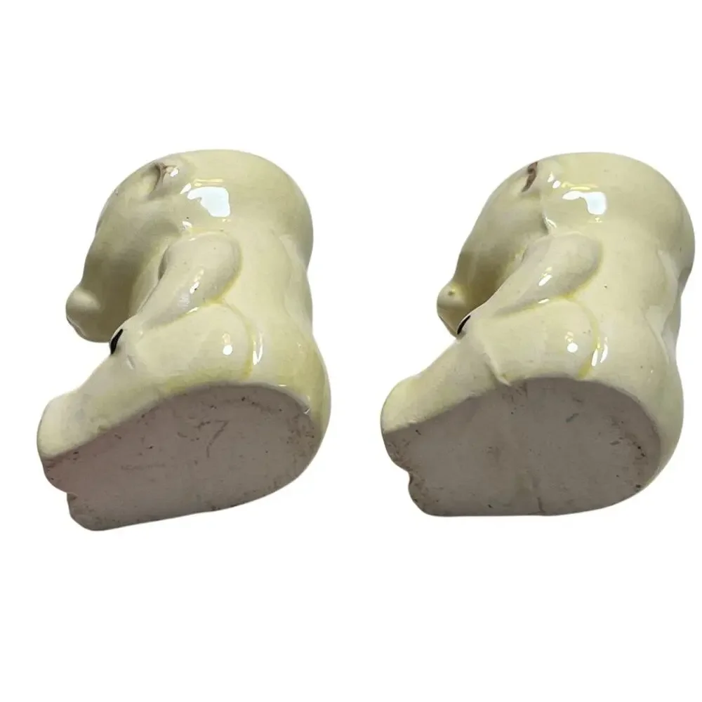 2 Keele Street Pottery England Yellow 'Sooty' Bear Egg Cup 1950's